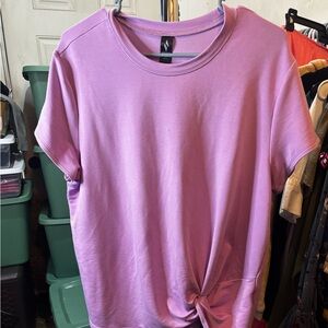Skechers Lavender Short-Sleeve Twist Front Tee